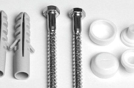 Крепления унитазов BKMМ-10х80 В(белый) блистер - фото